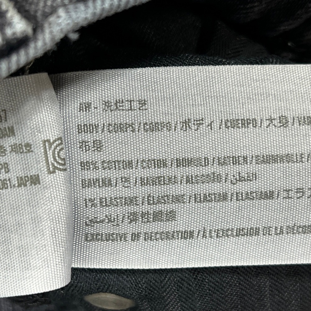 Abercrombie 90s Straight Jeans 4-Long/27L Ultra High-Rise Black Wash Retro Goth - Picture 9 of 9